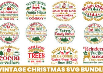 Vintage Christmas t-shirt bundle ,Vintage Christmas svg bundle