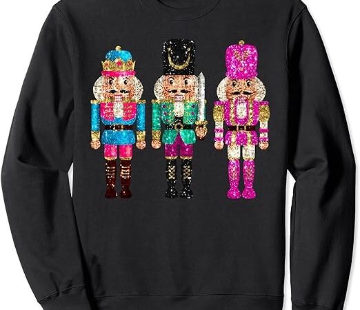 Vintage funny sequin cheerful sparkly nutcrackers christmas sweatshirt png file Vintage funny sequin cheerful sparkly nutcrackers christmas sweatshirt png file