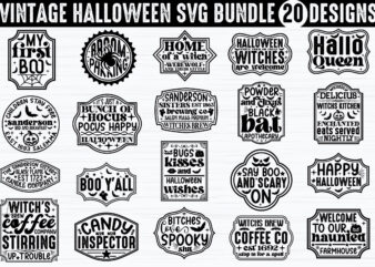 Vintage Halloween SVG Bundle