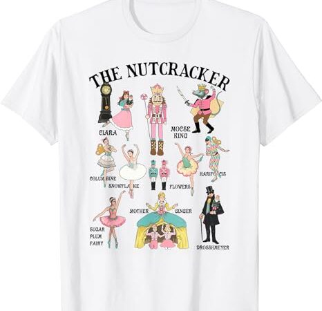 Vintage the nutcracker squad pink christmas women girls kids t-shirt Vintage the nutcracker squad pink christmas women girls kids t-shirt