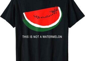 Watermelon, ‘This is Not a Watermelon’ Palestine Collection T-Shirt png file