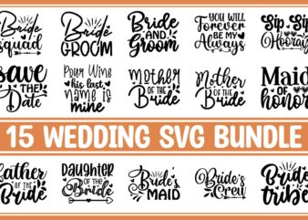 Wedding SVG Bundle