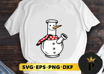 Weed Christmas Snowman SVG, Merry Christmas SVG, Xmas SVG PNG DXF EPS