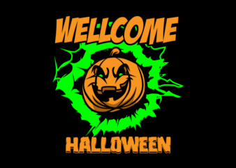 Wellcome Halloween t shirt design for sale