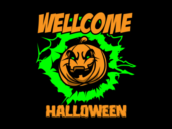 Wellcome halloween t shirt design for sale