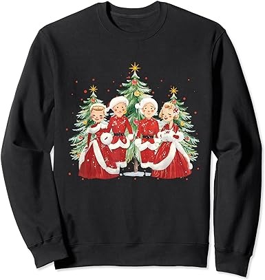 White christmas movie 1954 xmas song holiday pajamas retro sweatshirt White christmas movie 1954 xmas song holiday pajamas retro sweatshirt