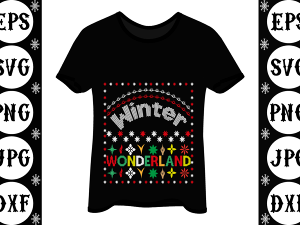 Winter wonderland t shirt design for sale