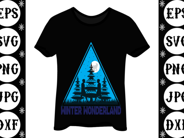 Winter wonderland t shirt design for sale