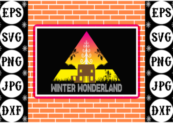 Winter wonderland t shirt design for sale