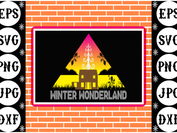 Winter wonderland t shirt design for sale