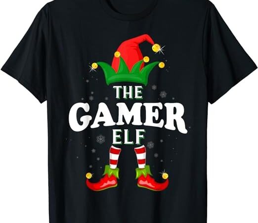 Xmas gamer elf family matching christmas pajama t-shirt Xmas gamer elf family matching christmas pajama t-shirt