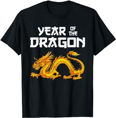 Year of the dragon 2024 lunar new year chinese new year 2024 t-shirt