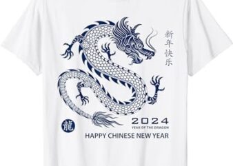 Year Of The Dragon Chinese New Year 2024 Wood Dragon T-Shirt