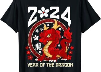 Year of the Dragon 2024 Lunar Chinese New Year Zodiac Gift T-Shirt