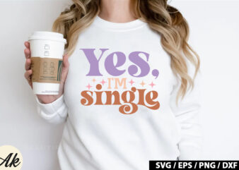 Yes, i’m single Retro SVG