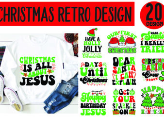 Christmas retro design bundle,Christmas SVG Mega Bundle , 220 Christmas Design , Christmas svg bundle , 20 christmas t-shirt design , winter
