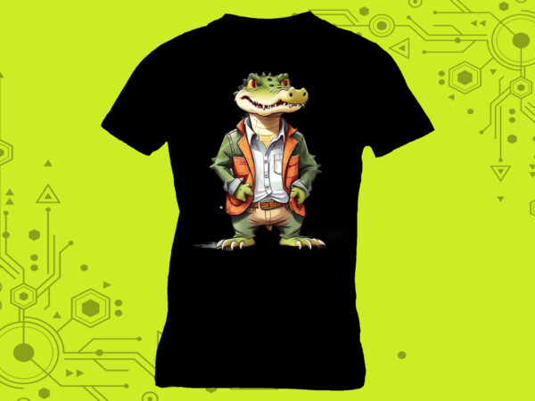 Discover the charm of our sweet crocodiles clipart masterpieces, meticulously crafted for print on demand websites t shirt vector illustration Discover the charm of our sweet crocodiles clipart masterpieces, meticulously crafted for print on demand websites t shirt vector illustration