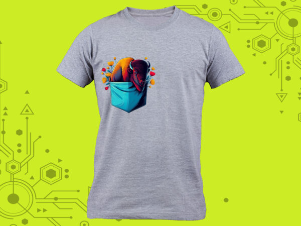 Discover our charming irresistible pocket-sized pet artistry, tailor-made for print on demand websites t shirt vector illustration