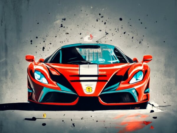 Black, white and red color only comic art f1 ferrari poster for t-shirt design png file Black, white and red color only comic art f1 ferrari poster for t-shirt design png file