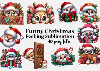 Christmas Peeking T-Shirt Bundle