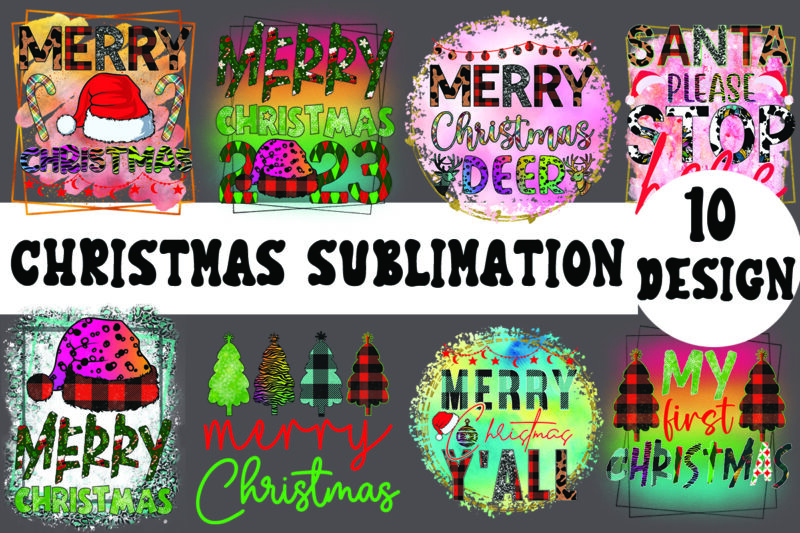 Christmas Sublimation design bundle, Christmas SVG Mega Bundle , 220 Christmas Design , Christmas svg bundle , 20 christmas t-shirt design ,