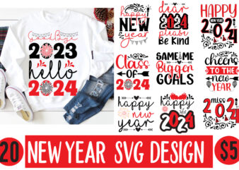 New year SVG design bundle ,new year 2024,new year decorations 2024, new year decorations, new year hats 2024,new year earrings, new year he