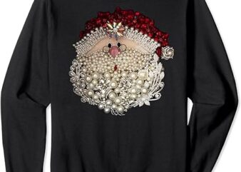 christmas santa claus jewel art Sweatshirt