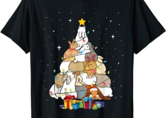 cute bunny christmas tree T-Shirt