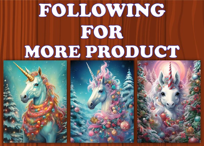 Unicorn Christmas Coloring Pages for Adult 4