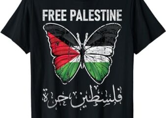 i stand with palestine quote a free palestine design T-Shirt