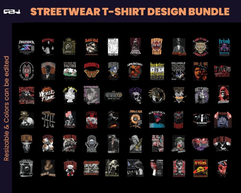 151 Urban Streetwear Designs, T-shirt Design bundle, Streetwear Designs, Aesthetic Design, Urban Shirt designs, Graphics shirt, DTF, DTG