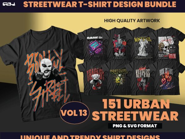 151 urban streetwear designs, t-shirt design bundle, streetwear designs, aesthetic design, urban shirt designs, graphics shirt, dtf, dtg