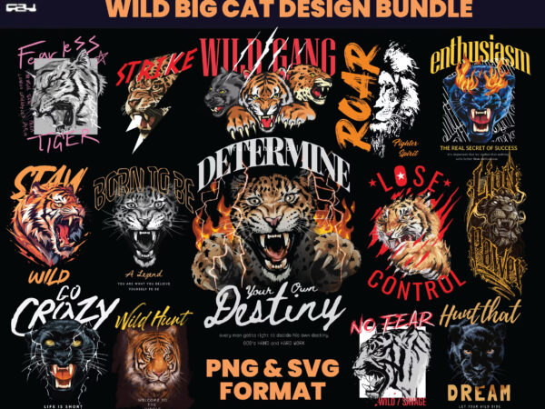 50 wild big cat designs bundle , t-shirt design bundle, streetwear designs, aesthetic design, urban shirt designs, graphics shirt , dtf, dtg 50 wild big cat designs bundle , t-shirt design bundle, streetwear designs, aesthetic design, urban shirt designs, graphics shirt , dtf, dtg