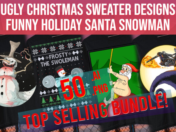 Ugly christmas sweaters designs funny holiday santa snowman 2024 2025 top trending