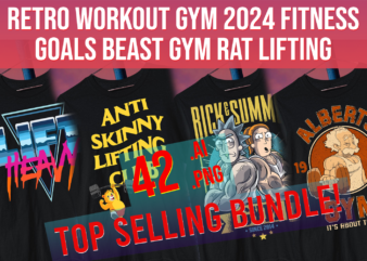 Retro Fitness Workout Gym T Shirt 2024 Workout Goals Gym Rat Beast Mode Design