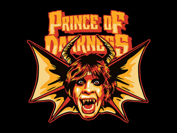 Prince of darkness t shirt illustration