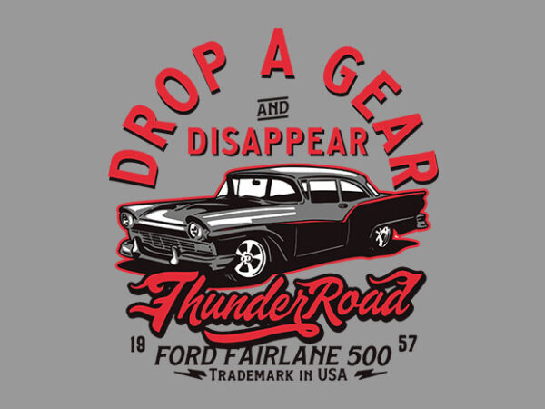 Thunder road t shirt designs for sale