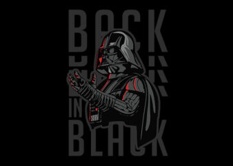 back in black t shirt template