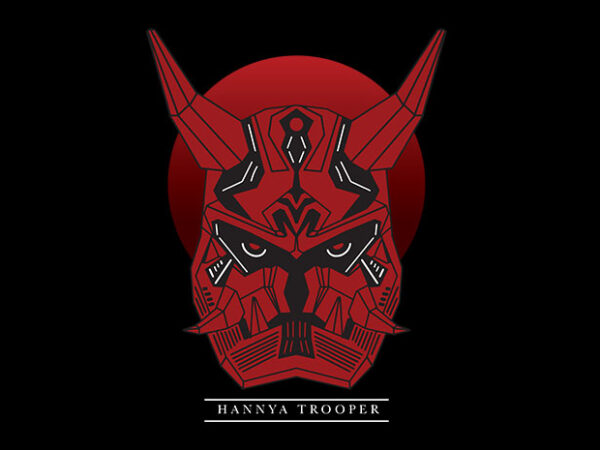 Hannya trooper graphic t shirt