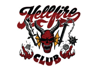 retro hellfire club t shirt design online