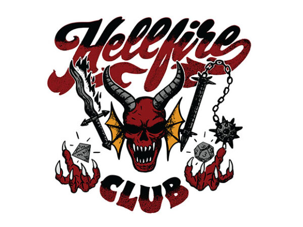 Retro hellfire club t shirt design online