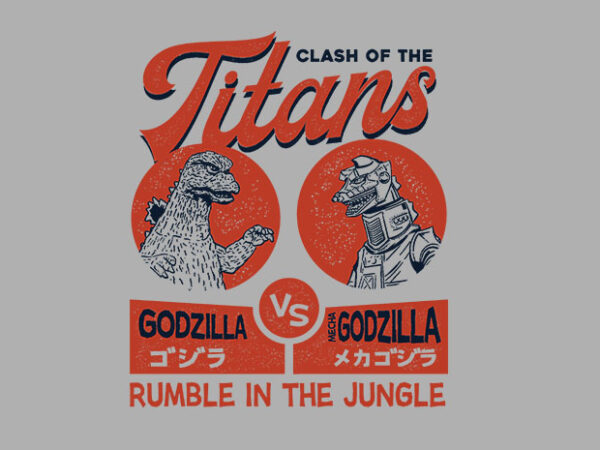 Clash of the titans t shirt vector file