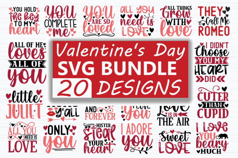 Valentine’s day Mega SVG Bundle