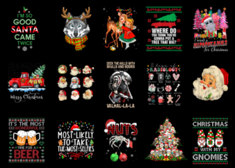 15 Christmas Shirt Designs Bundle For Commercial Use Part 46, Christmas T-shirt, Christmas png file, Christmas digital file, Christmas gift,