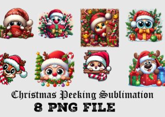 Christmas Peeking Sublimation Bundle