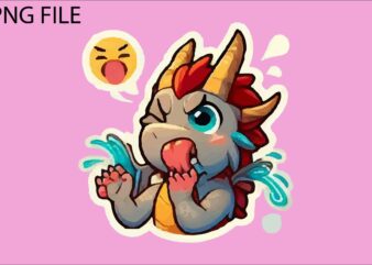 Dragon colorful sticker PNG Sublimation