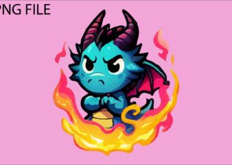 Dragon colorful sticker PNG Sublimation