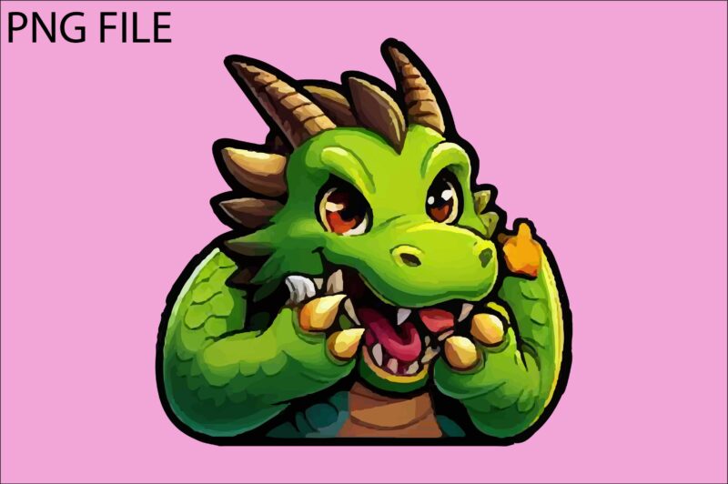 Dragon colorful sticker PNG Sublimation