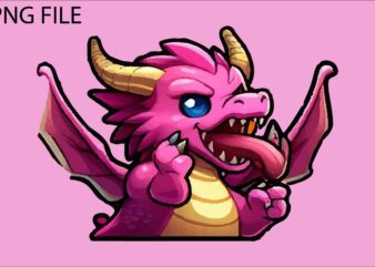 Dragon colorful sticker PNG Sublimation