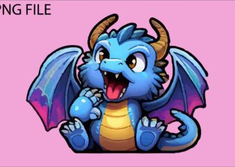 Dragon colorful sticker PNG Sublimation